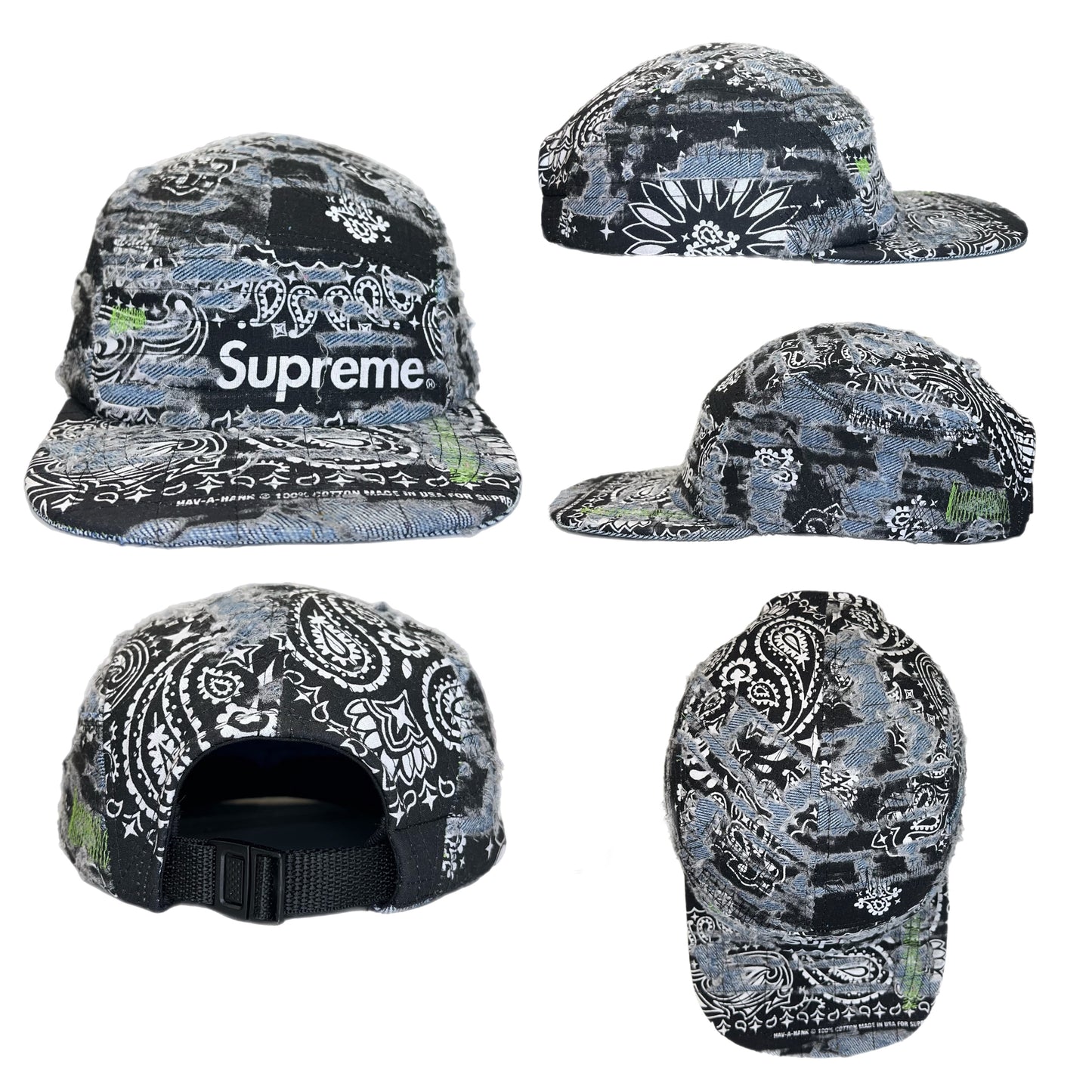 Distressed Bandana Boro (Black)