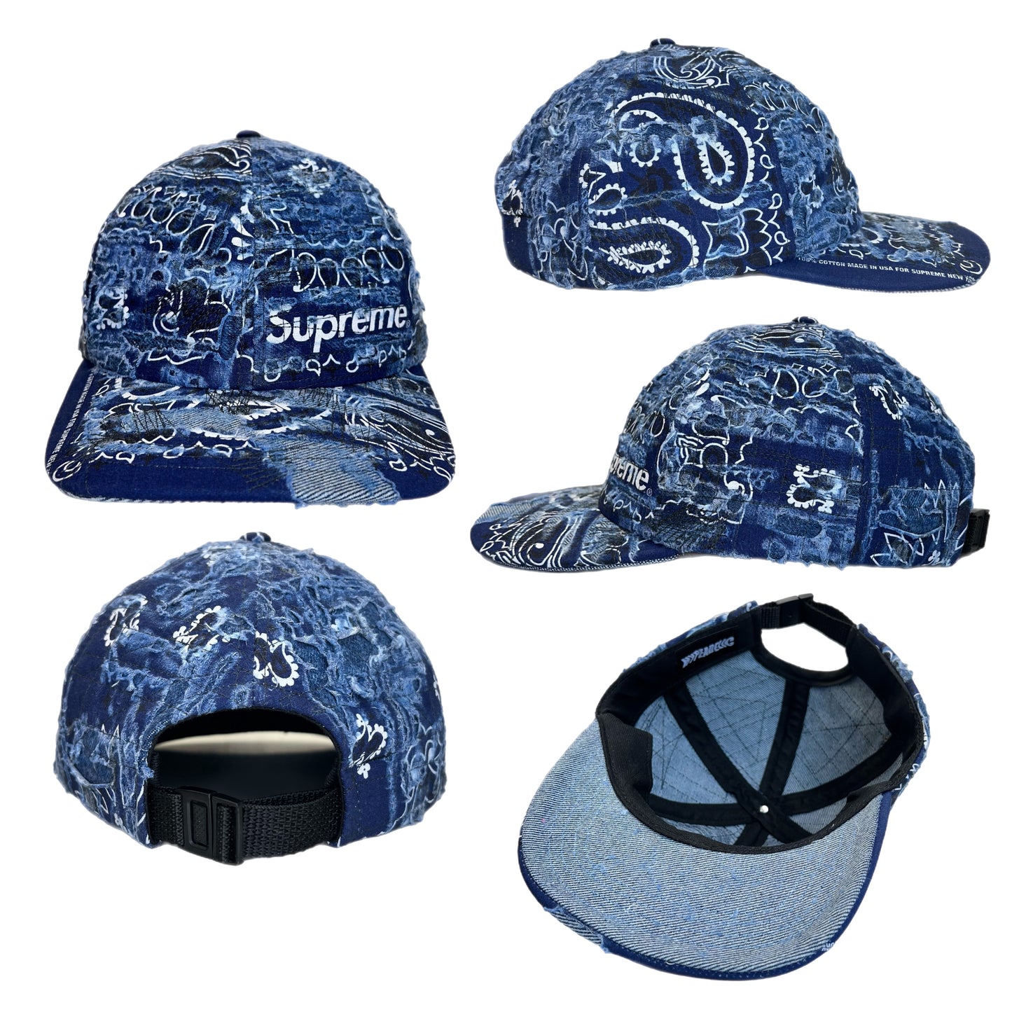 Distressed Bandana Boro (Indigo)