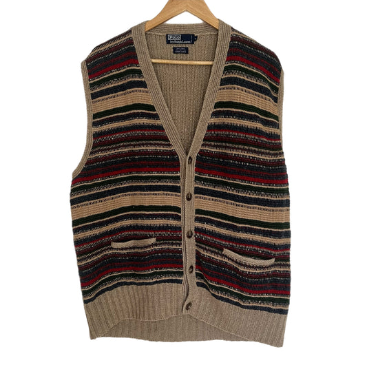 Vintage Polo Handknit Vest